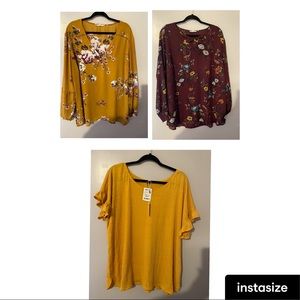 Blouse Bundle!! All size 3X. Great Condition